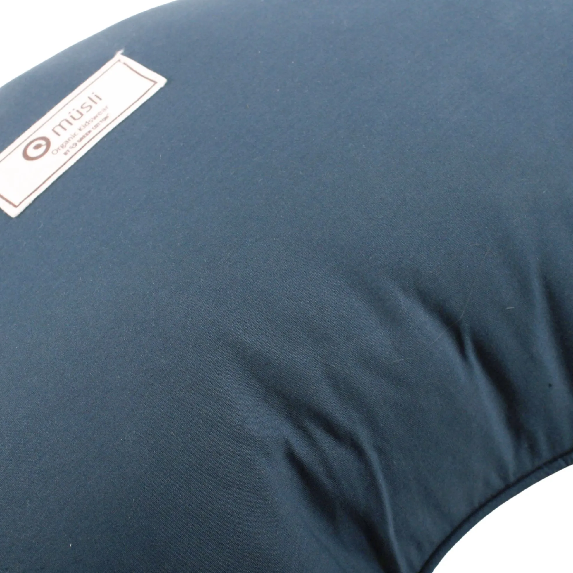 Ammepude - Müsli - 75x35 cm - Kapok - Indigo - Ensfarvet blå