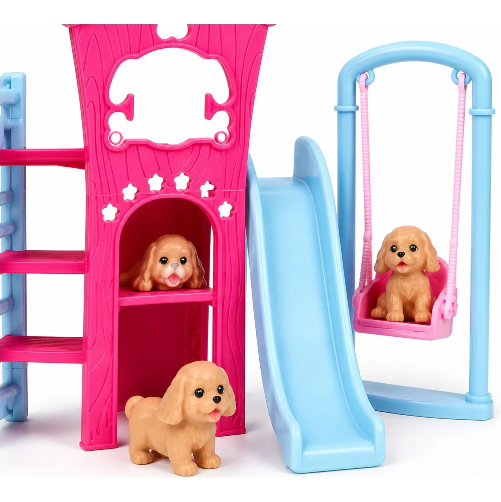 Ankiki dukke med hvalpe legeplads - 11 cm