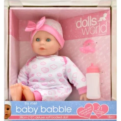 Baby Babble dukke med 21 babylyde og blød krop - 38 cm