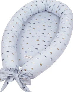 Babynest - Müsli - By green cotton - 75x40 cm - Breezy - Print med små køretøjer