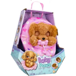 Baby Paws interaktiv bamse - Brund hund - 24 cm