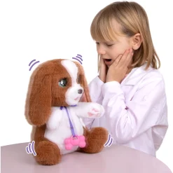 Baby Paws Vet Check Up interaktiv hvalp med dyrlægetilbehør - 30 cm