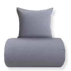 Baby sengetøj 70x100 cm - Bæk og Bølge - 100% bomulds krep - Gråt ensfarvet