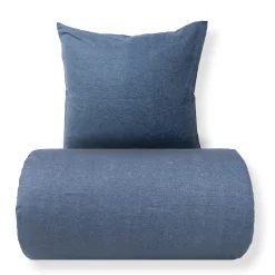 Baby sengetøj 70x100 cm - Bomulds flonel - Blue Melange