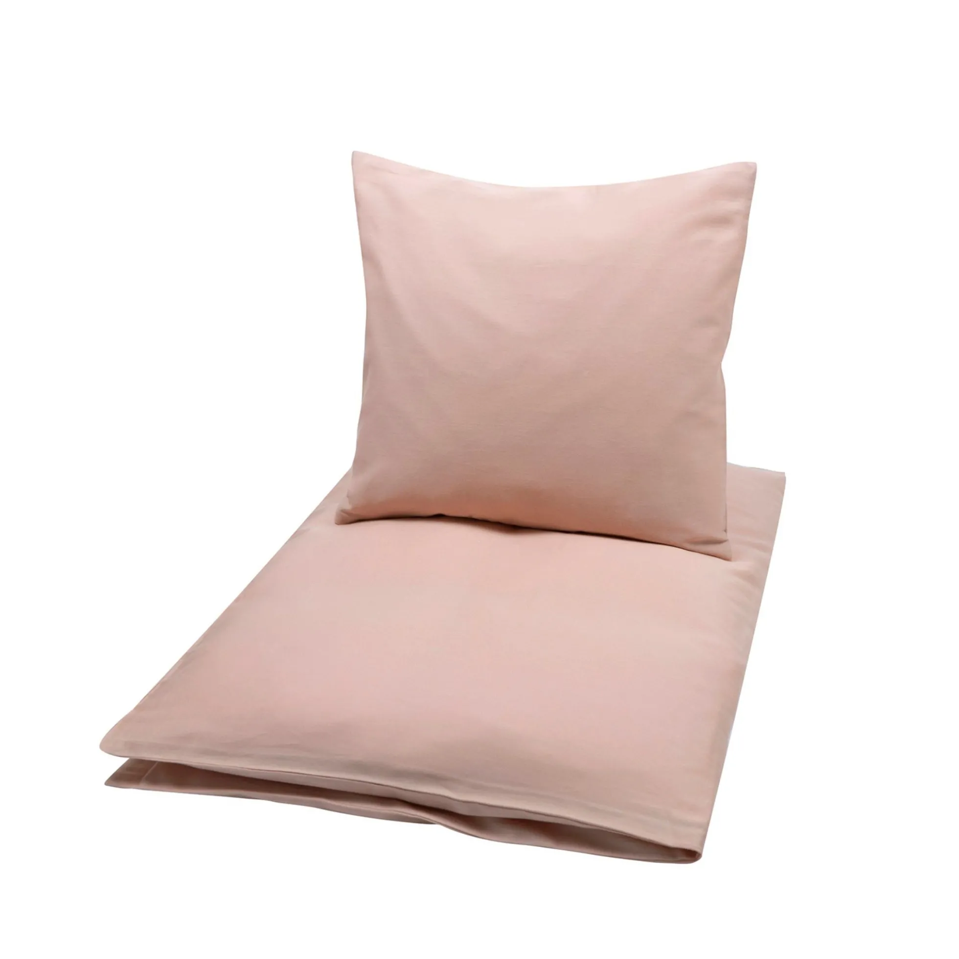 Baby sengetøj 70x100 cm - 100% økologisk bomuld - Ensfarvet - Rose Suger