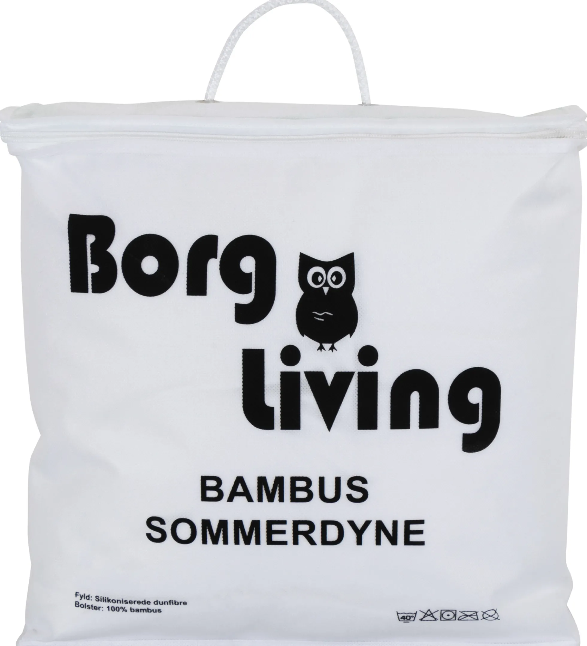 Baby sommerdyne - Blød bambusdyne og dunfiber - 70x100 cm - Borg Living
