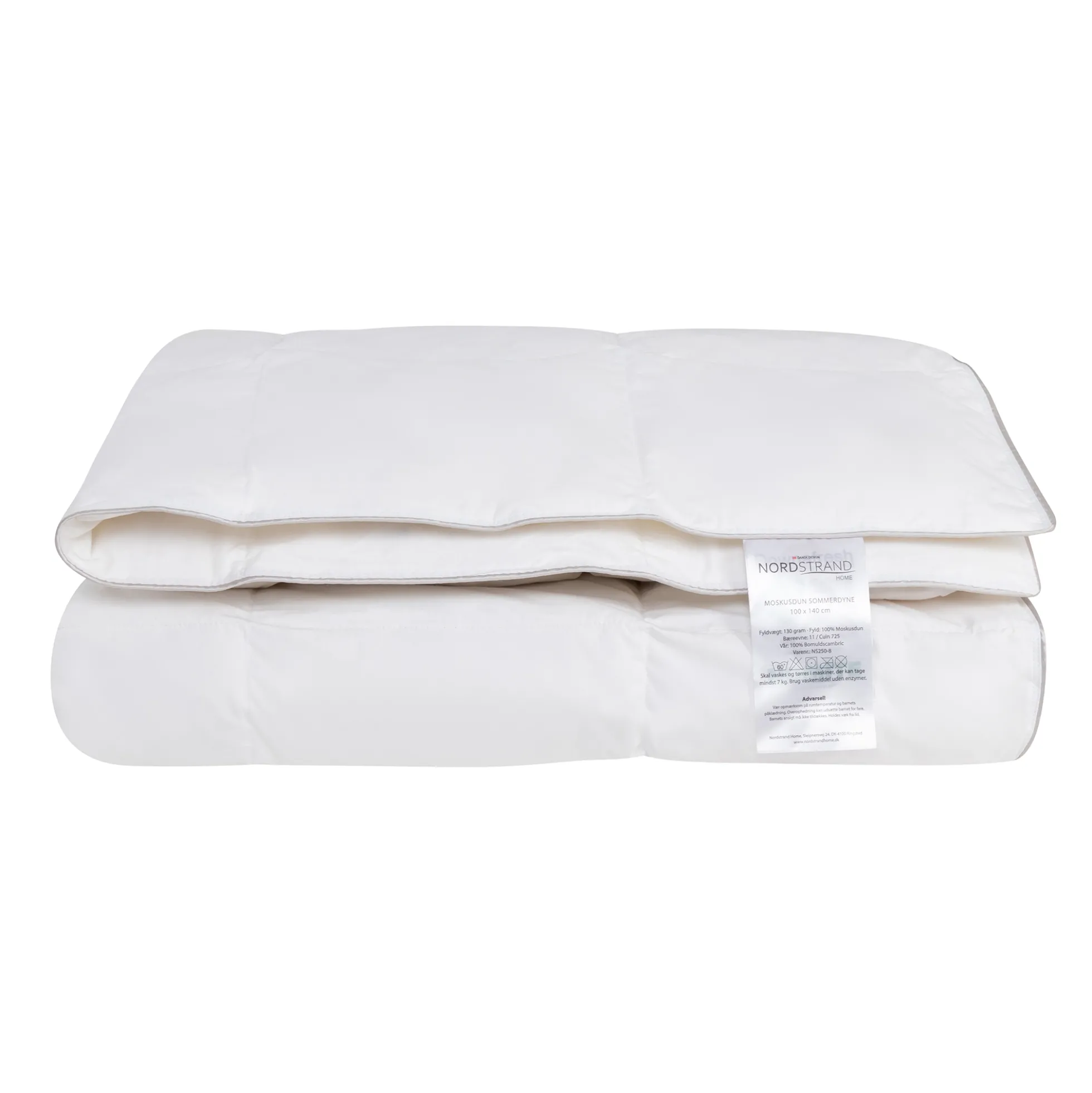 Baby sommerdyne - 100% moskusdun dyne - Let og sval - 70x100 cm - Nordstrand Home babydyne