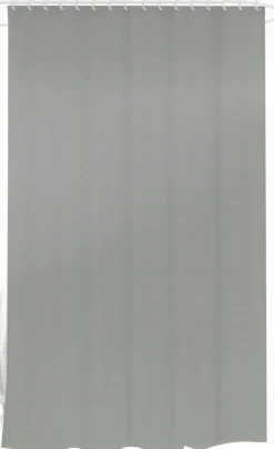 Badeforhæng - 180x180 cm - Grå - Bruseforhæng klar til ophæng