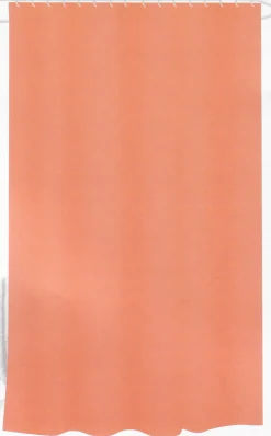 Badeforhæng - 180x180 cm - Orange - Bruseforhæng klar til ophæng