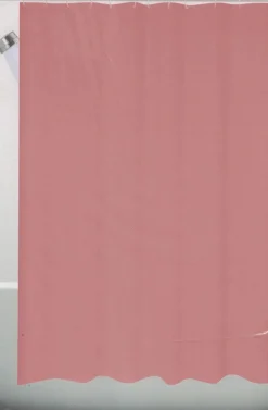 Badeforhæng - 180x180 cm - Rosa - Bruseforhæng