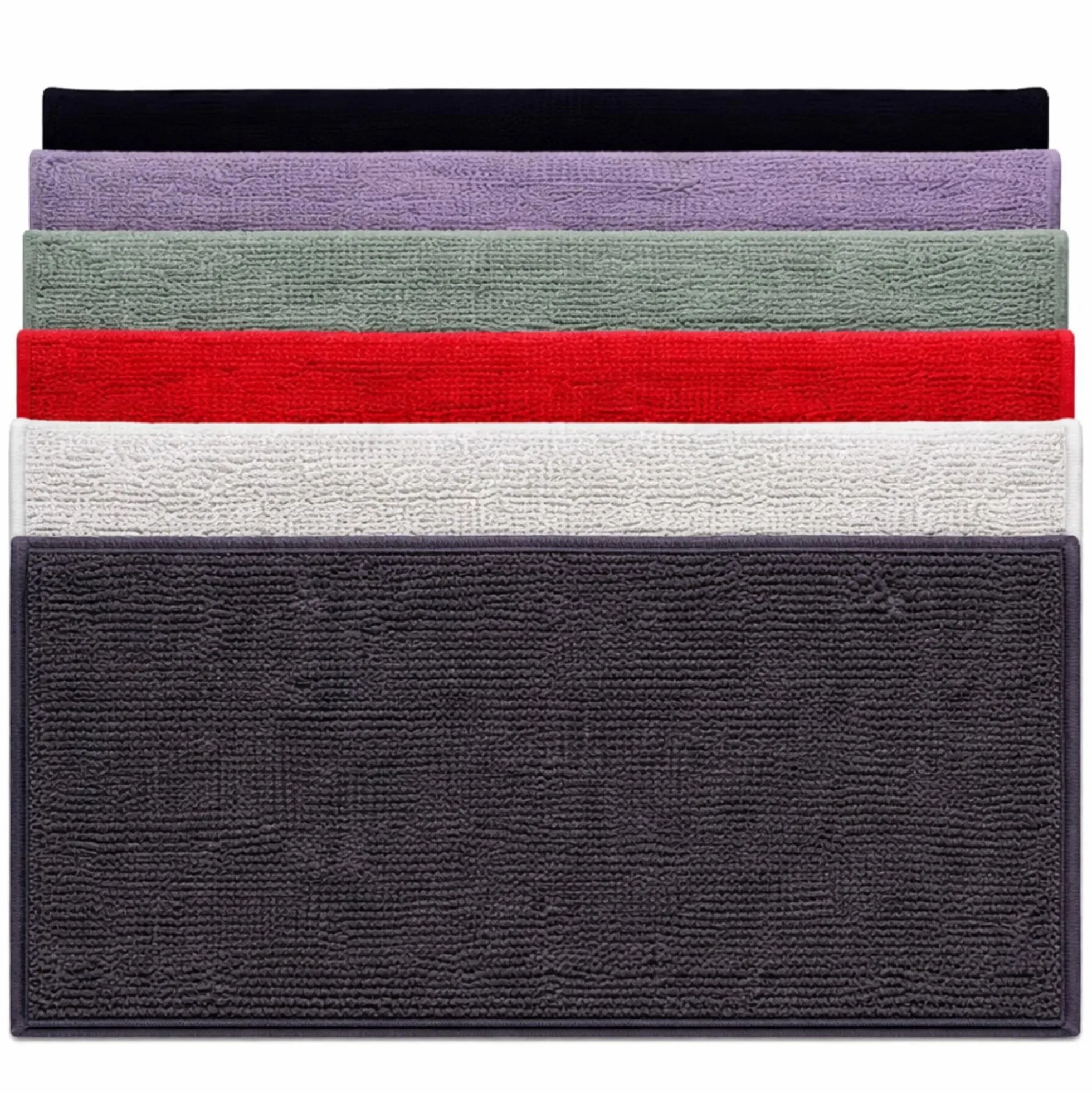 Bademåtte - 50x80 cm - Skridsikker bademåtte - Sort