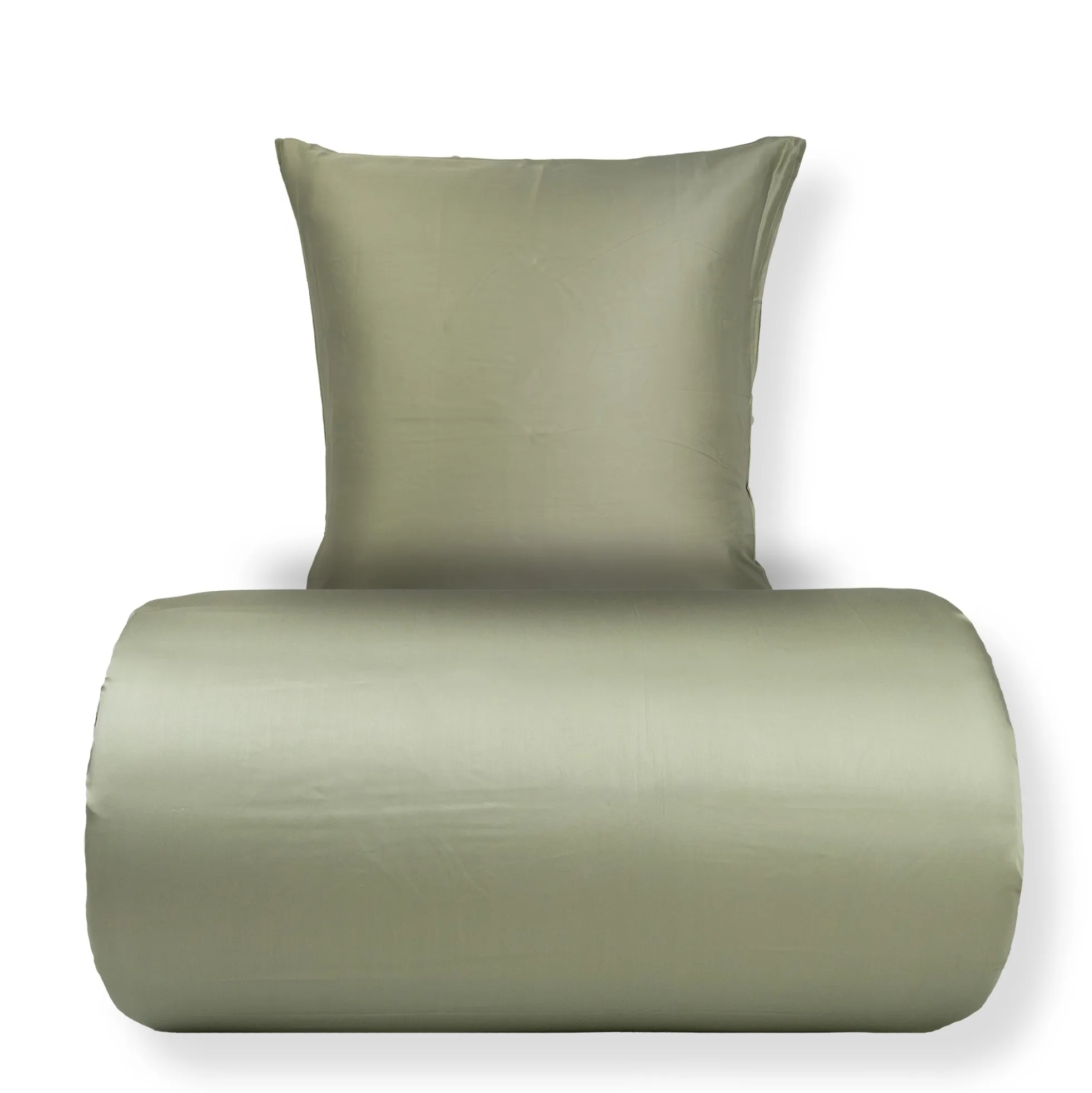 Bambus dobbelt sengetøj 200x200 cm - 100% bambus - Olivengrøn