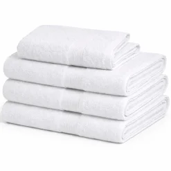 Bambus håndklæde - 50x100 cm - Bambus/bomuld - Hvid