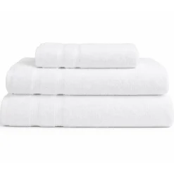 Bambus håndklæde - 50x100 cm - Hvid - Premium