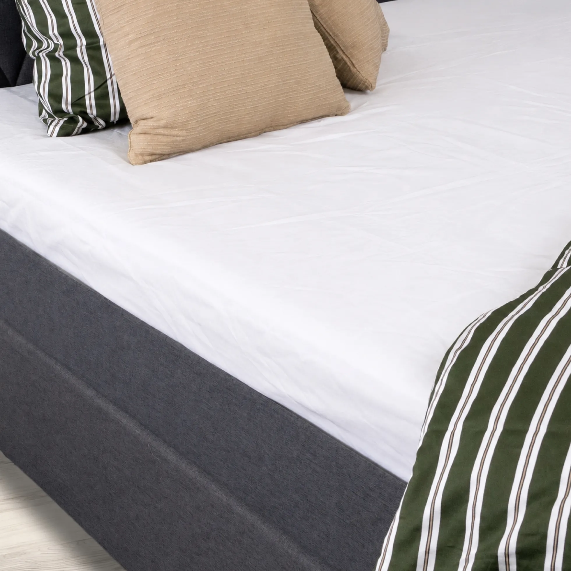 Bambus lagen - Kuvertlagen 180x200x8 cm - Hvid - 100% bambus - Lagen til topmadras