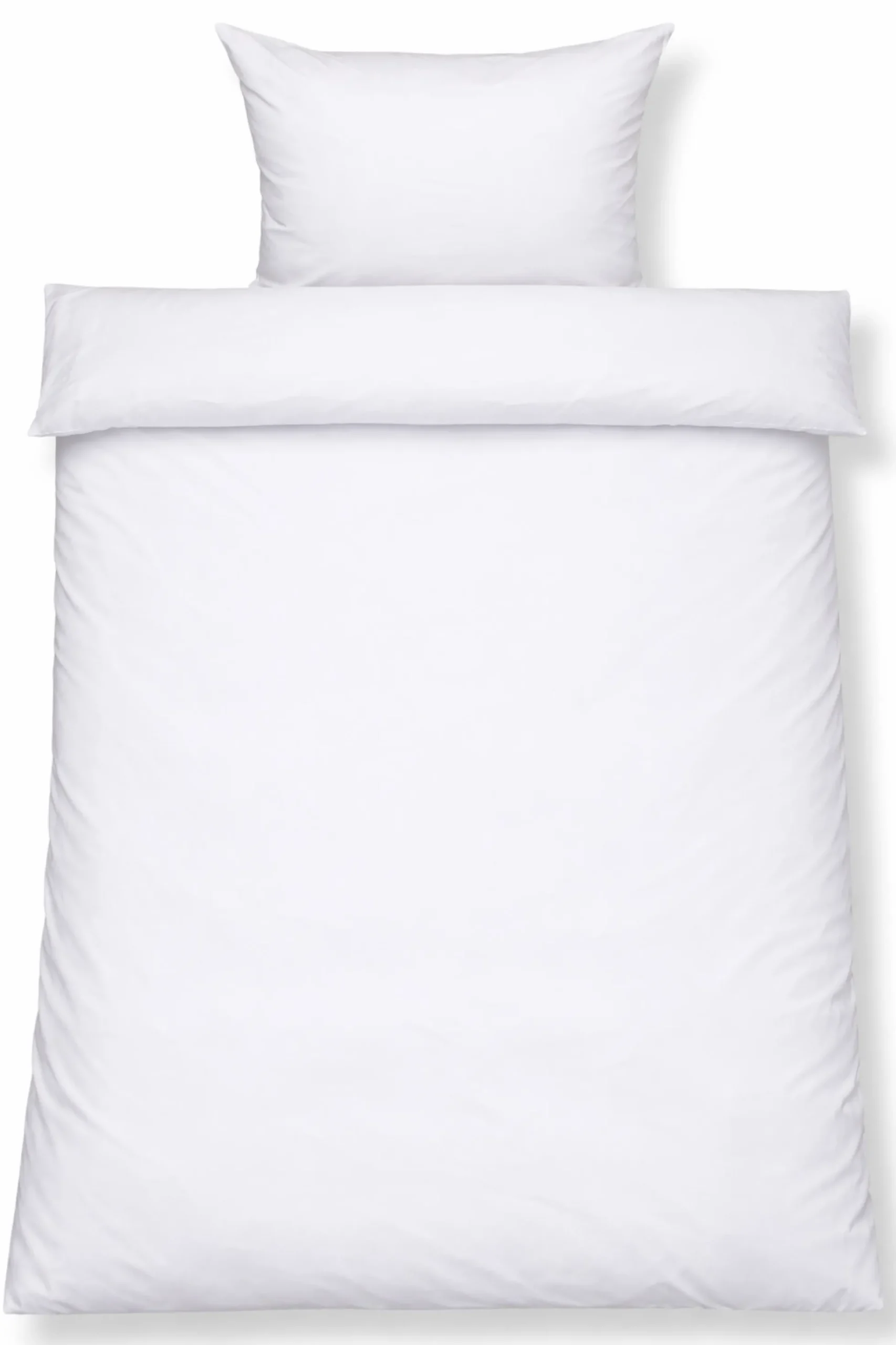 Bambus sengetøj 140x220 cm - 100% bambus - Hvidt satinvævet