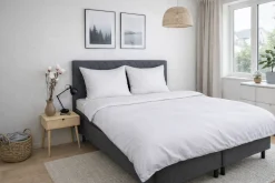 Bambus sengetøj 140x200 cm - 100% bambus - Hvid