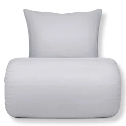Bambus sengetøj 140x220 cm - 100% bambus - Lysegråt satinvævet