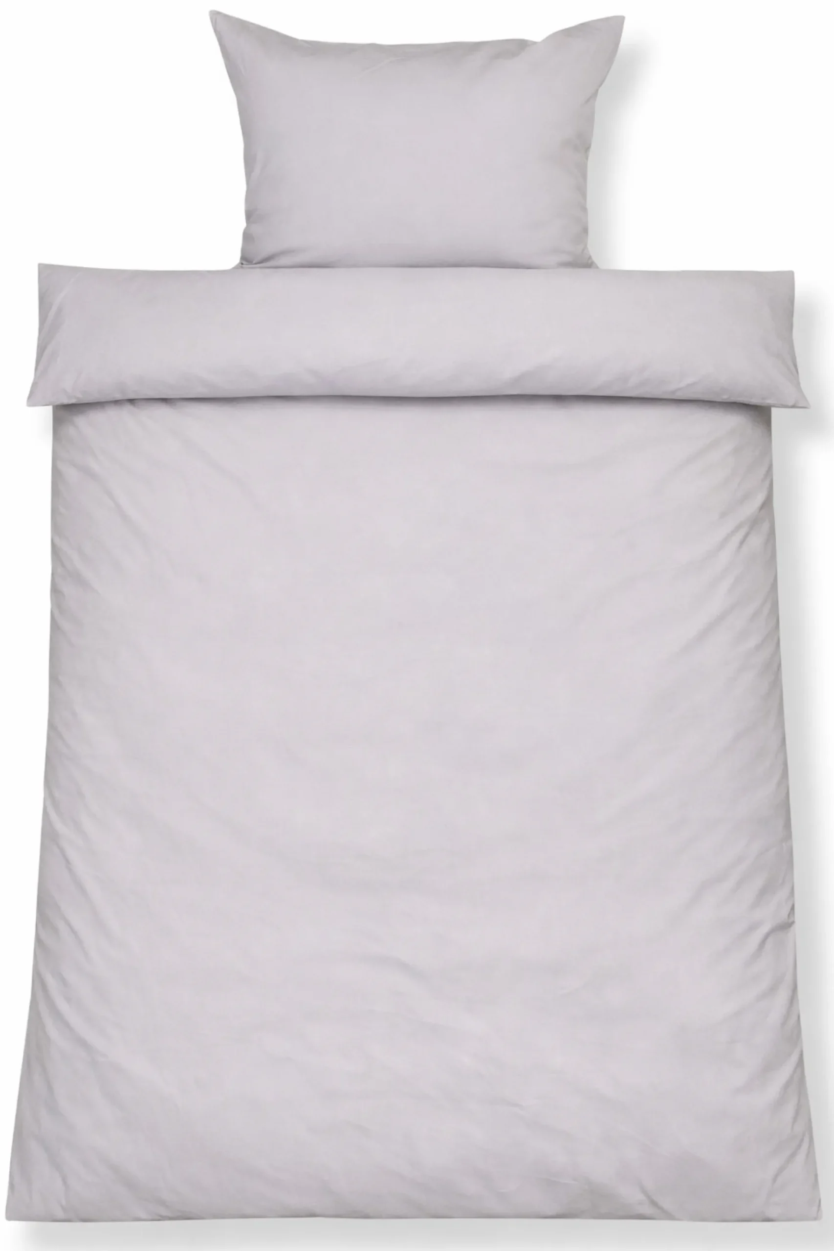 Bambus sengetøj 140x220 cm - 100% bambus - Lysegråt satinvævet