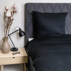 Bambus sengetøj 140x220 cm - 100% bambus - Sort