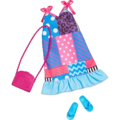 Barbie dukketøj med outfit og accessories - assorteret
