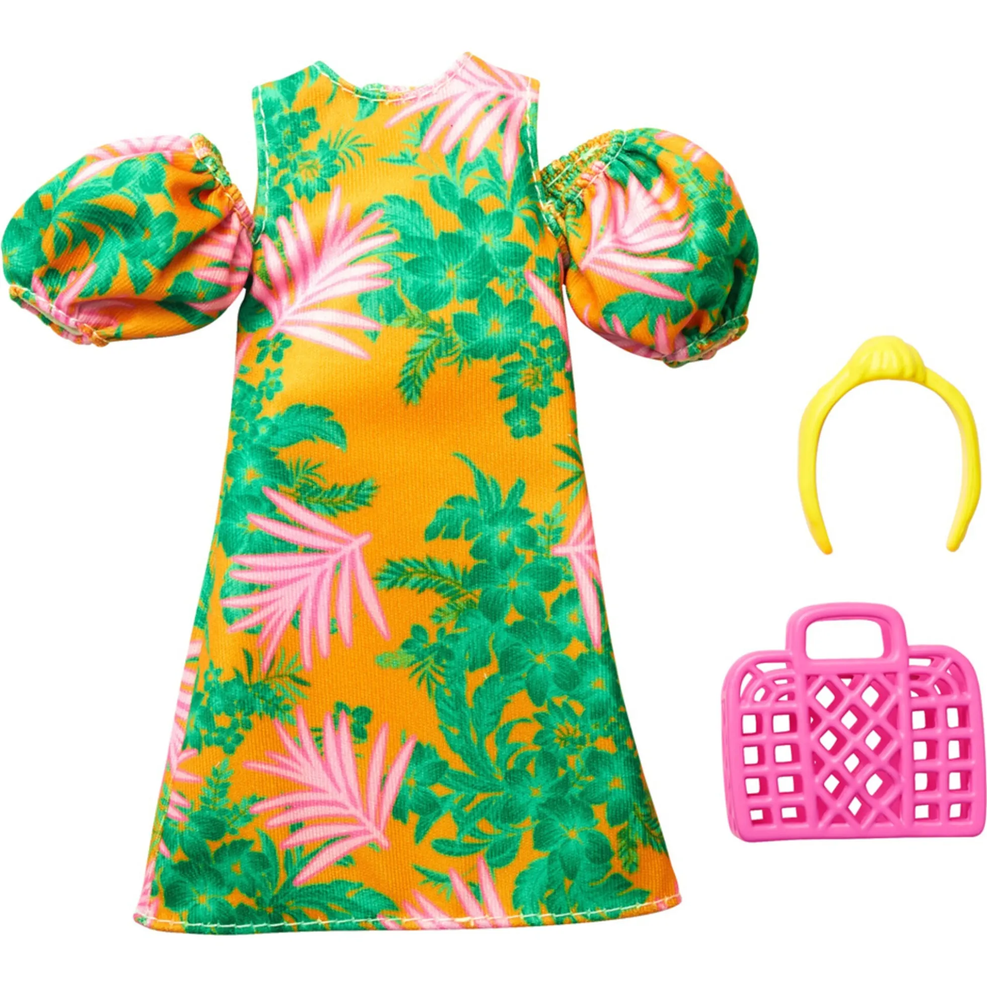 Barbie dukketøj med outfit og accessories - assorteret