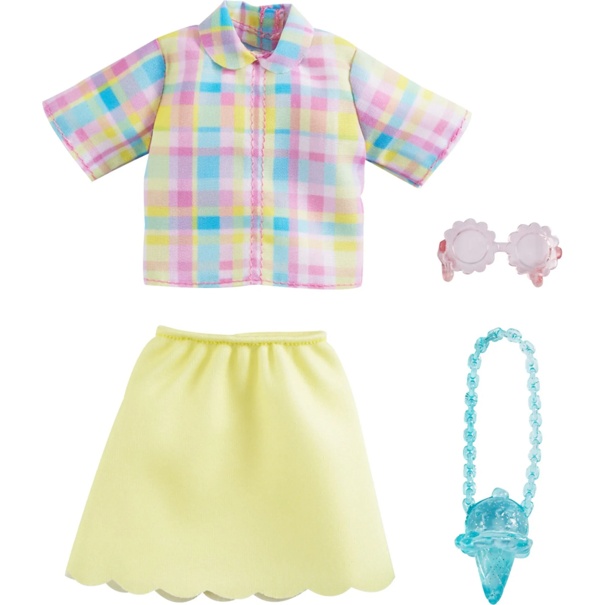 Barbie dukketøj med outfit og accessories - assorteret
