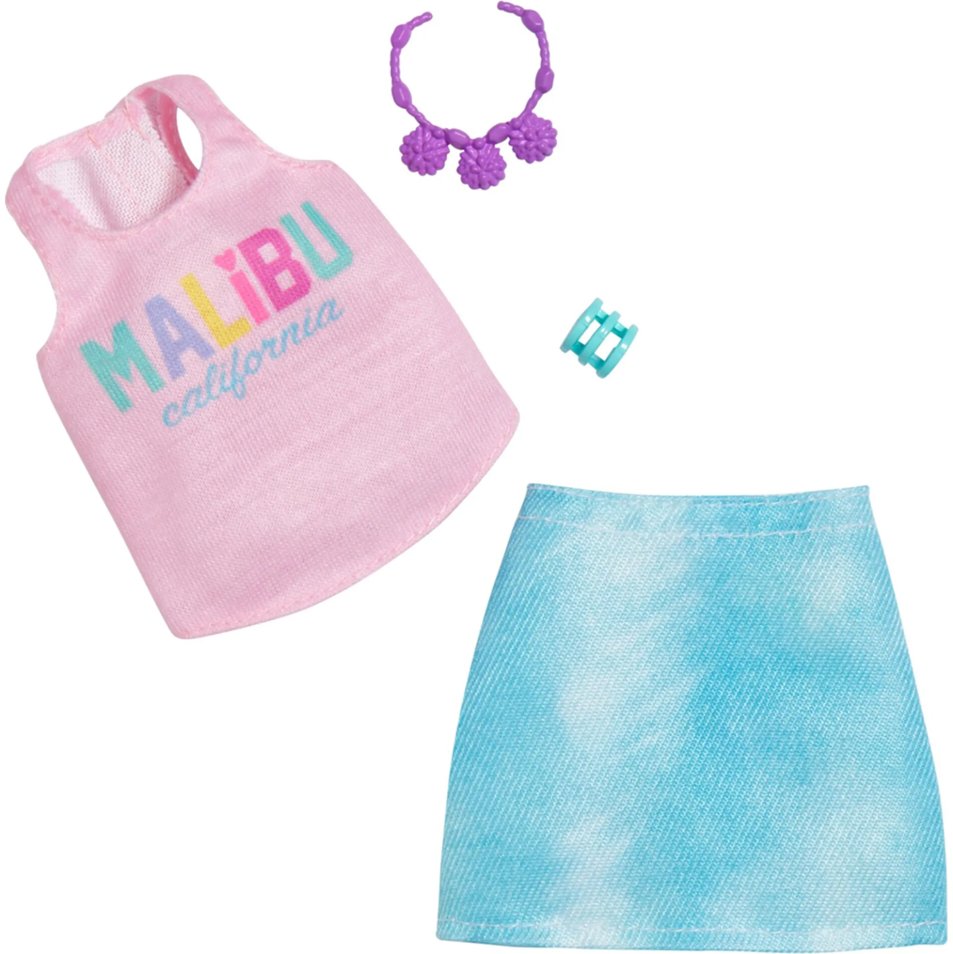 Barbie dukketøj med outfit og accessories - assorteret