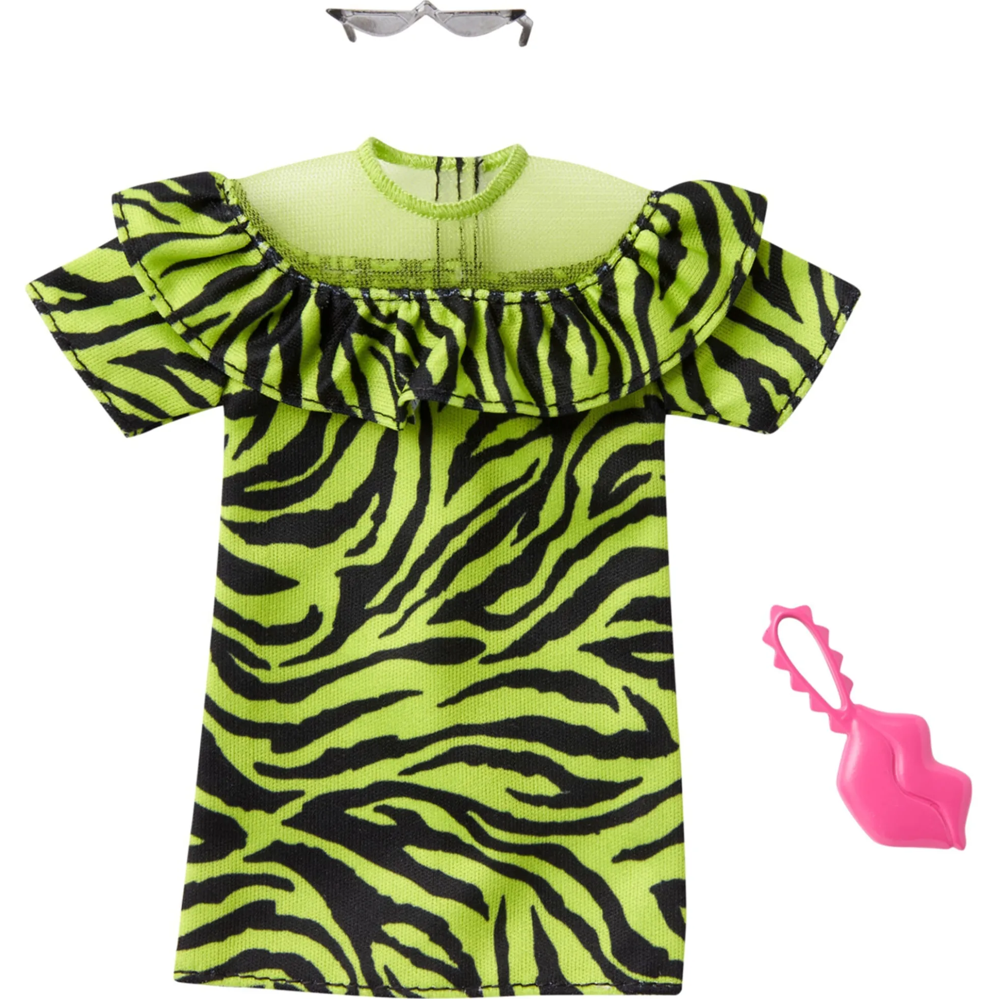 Barbie dukketøj med outfit og accessories - assorteret