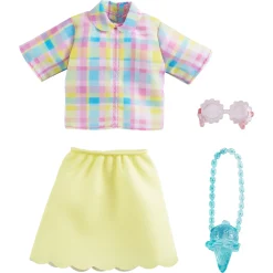 Barbie dukketøj med outfit og accessories - assorteret