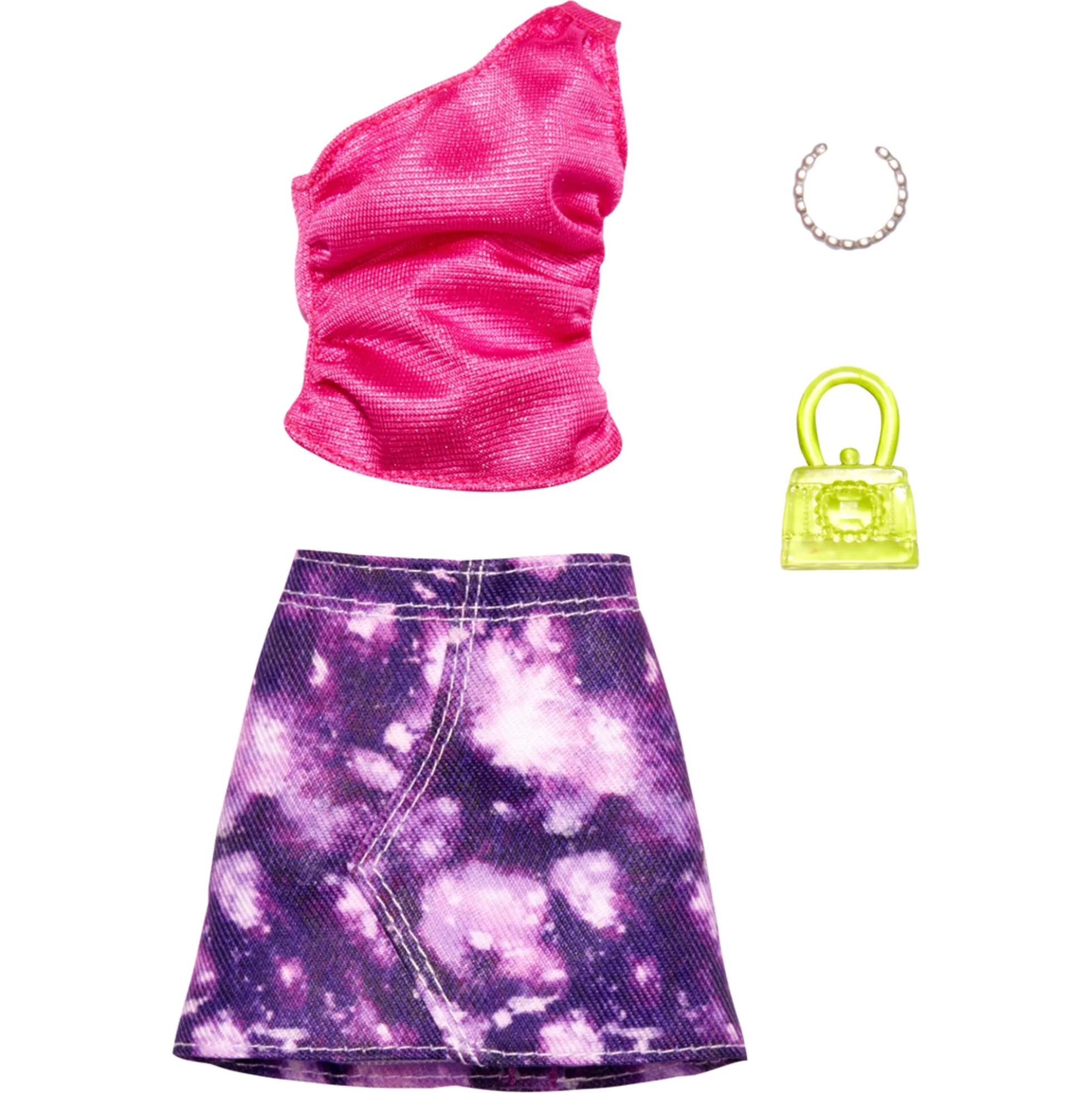 Barbie dukketøj med outfit og accessories - assorteret