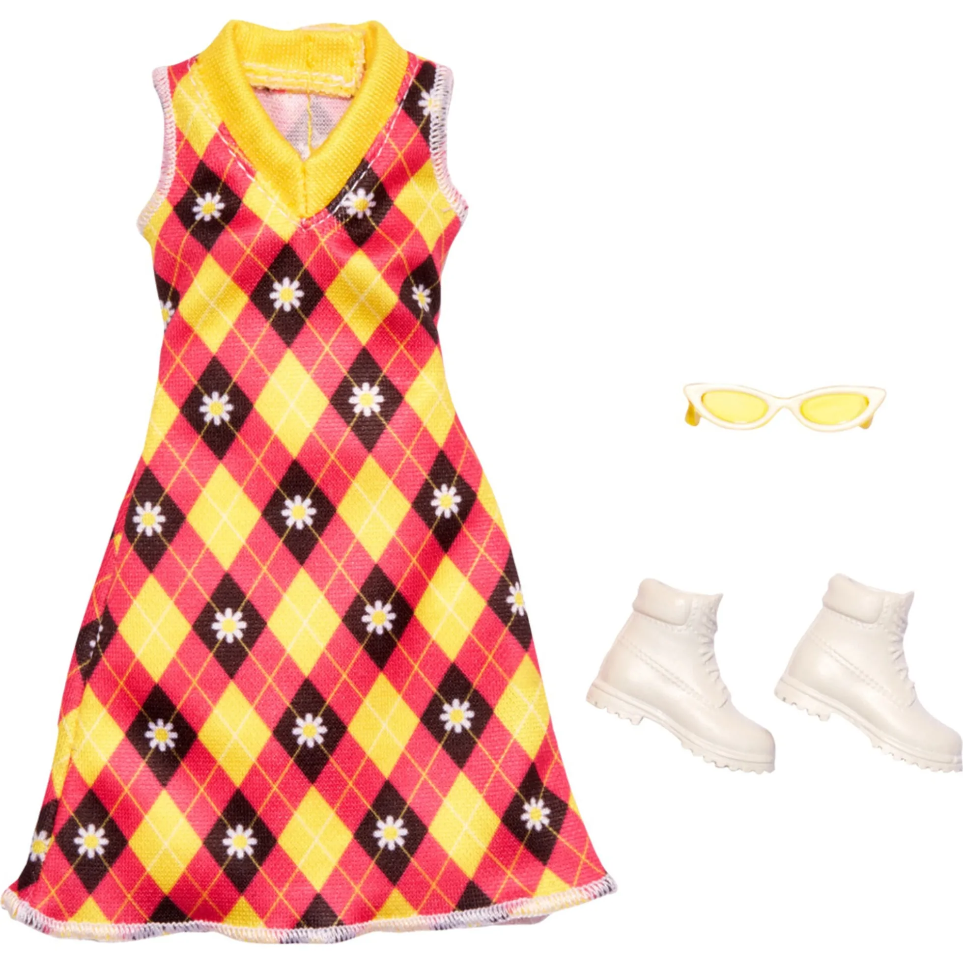 Barbie dukketøj med outfit og accessories - assorteret