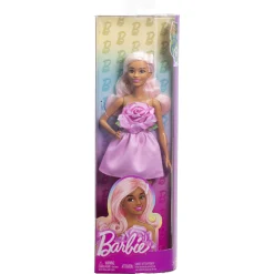 Barbie Fashionista dukke - Kjole med lyserød rose - 30