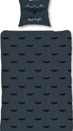 Batman sengetøj - 100% bomuld - Børnesengetøj 140x200 cm - Glow in the dark