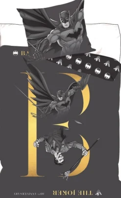 Batman sengetøj - 100% bomuld - Børnesengetøj 140x200 cm - Batman og Joker