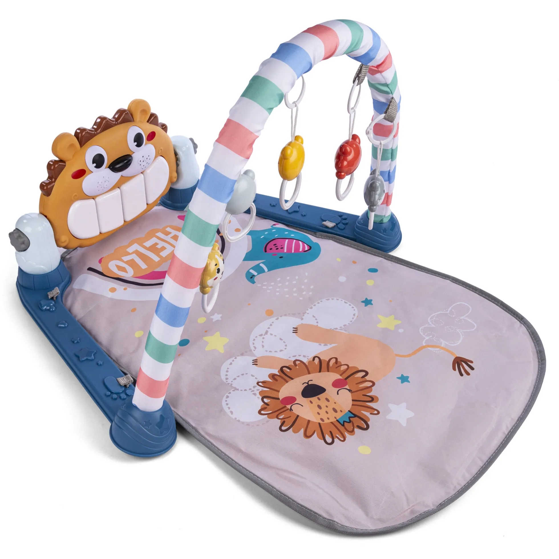 B Beez pianotrapez - babygym med musik, lys og 5 rangler - fra 0 mdr.