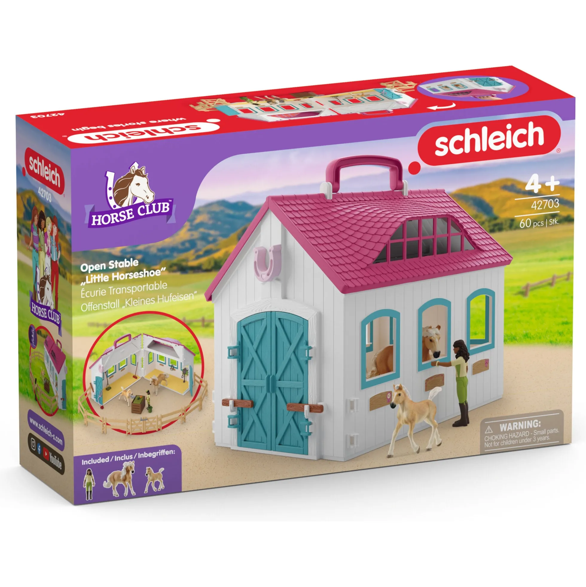 Åbenede hestestald - 42703 - Schleich Horse Club
