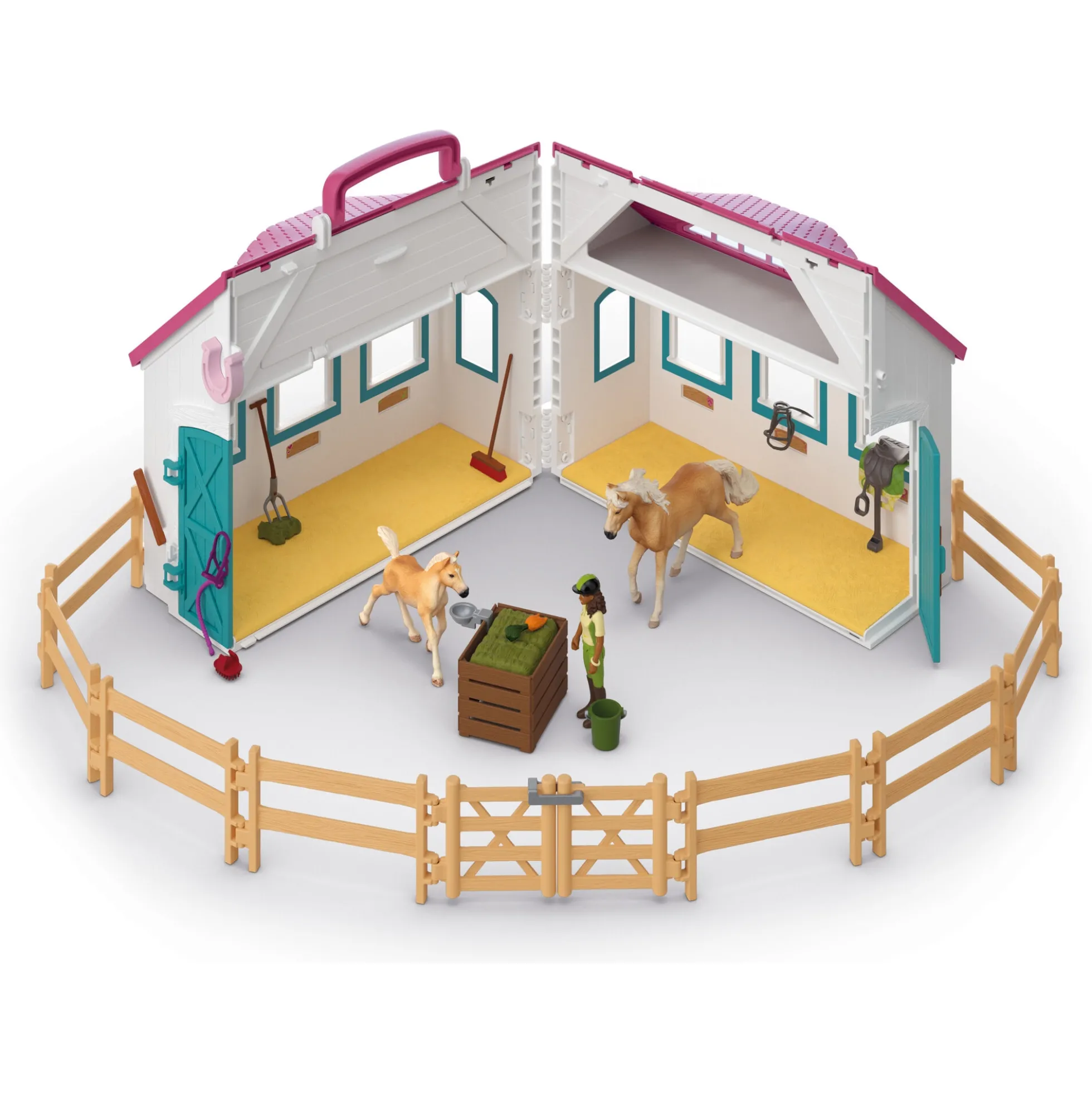 Åbenede hestestald - 42703 - Schleich Horse Club