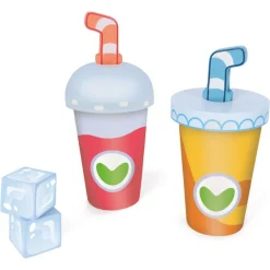 Bluey smoothiesæt i træ med blender og opskriftskort - 30 dele - Legekøkken tilbehør