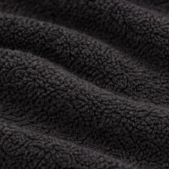 Bomulds håndklæde - 100% bomuld - Badehåndklæde 70x140 cm - Valmue - Sort