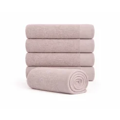 Bomulds håndklæde - 100% bomuld - Badelagen 100x150 cm - Valmue - Rosa