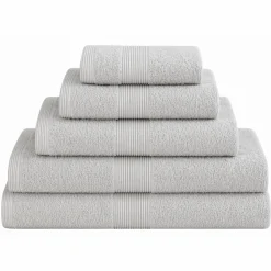 Bomulds håndklæde - 100% bomuld - Gæstehåndklæde 40x60 cm - Magnolia - Lysegrå