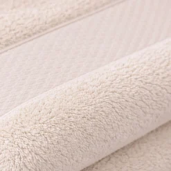 Bomulds håndklæde - 100% bomuld - 50x100 cm - Diamant - Creme
