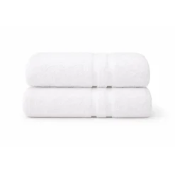 Bomulds håndklæde - 100% bomuld - 50x90 cm - Hvid