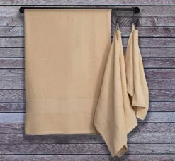 Bomulds håndklæde - 100% bomuld - 50x100 cm - Magnolia - Creme