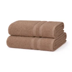 Bomulds håndklæde - 100% bomuld - 50x90 cm - Natur