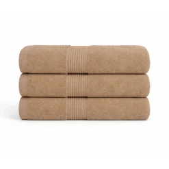 Bomulds håndklæde - 100% bomuld - 50x100 cm - Sand