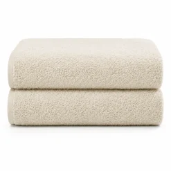 Bomulds håndklæder - 100% bomuld - 50x100 cm - 2-pak - Natur