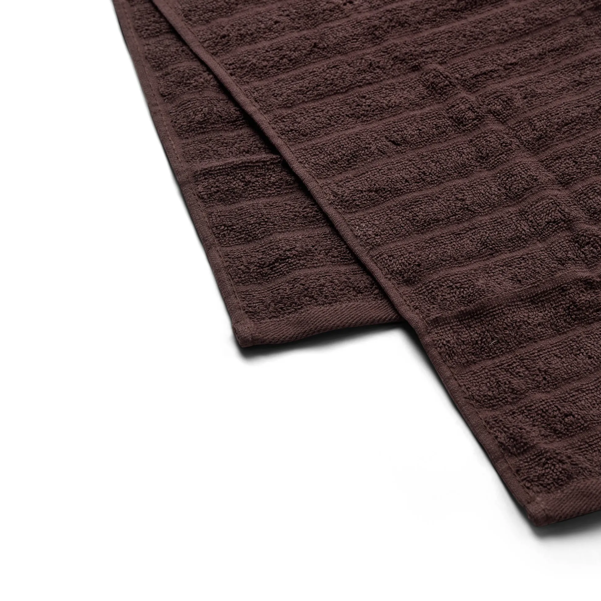 Bomulds håndklæder - 100% kæmmet bomuld - Gæstehåndklæder 30x50 cm - 2-pak - Brun