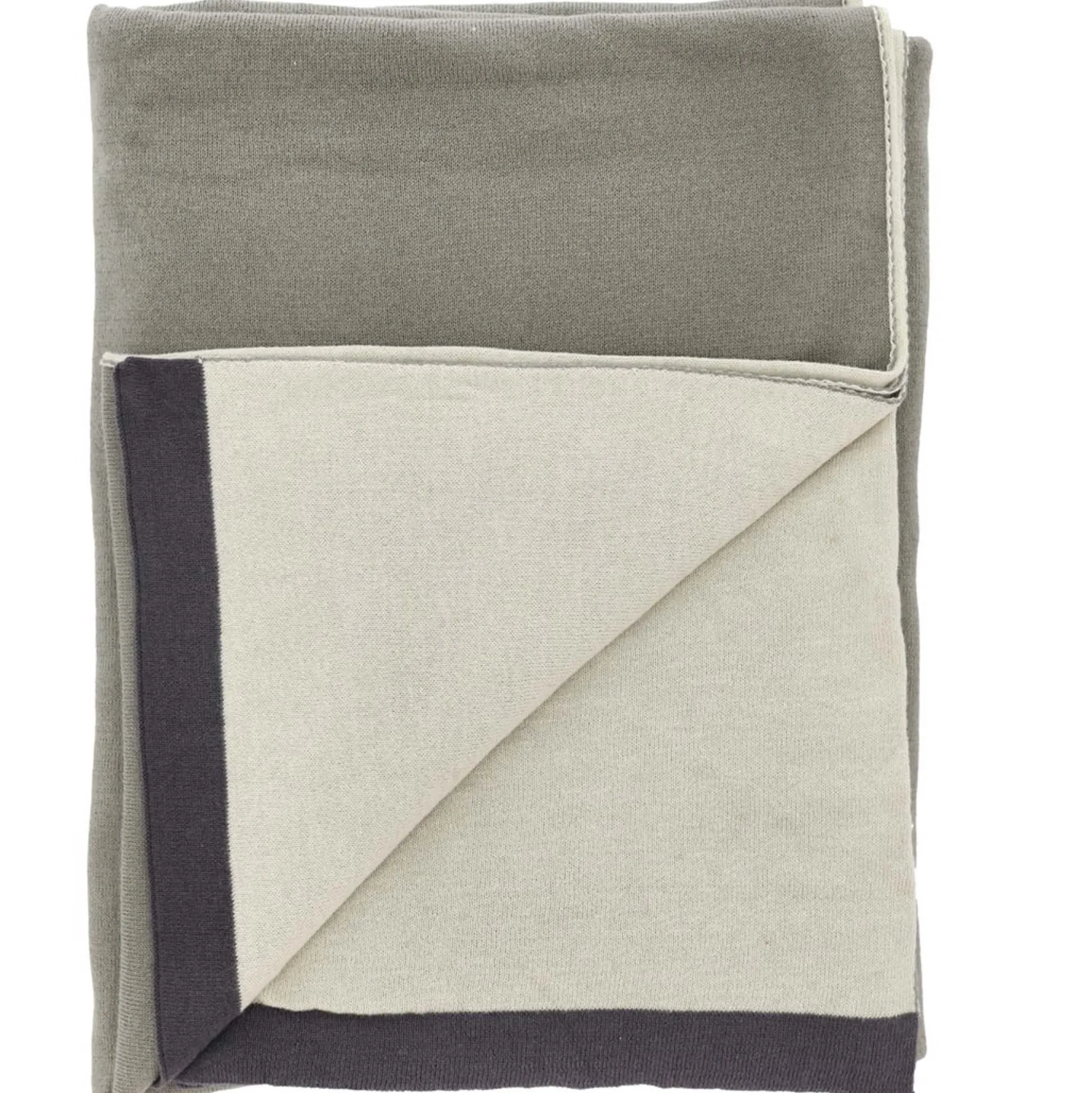 Bomulds plaid - 100% bomuld - 130x170 cm - Impression Södahl - Brun
